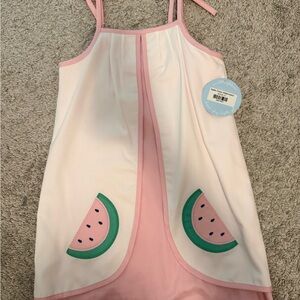 Little English Pink and White Watermelon Dress